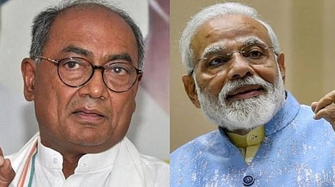 காங்கிரஸ் மூத்த தலைவர் திக்விஜய் சிங், பிரதமர் மோடி : கோப்புப்படம்