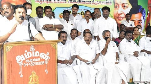 மே மாதத்துக்குப் பிறகு திமுக என்ற கட்சியே இருக்காது: அமைச்சர் சி.வி.சண்முகம் பேச்சு