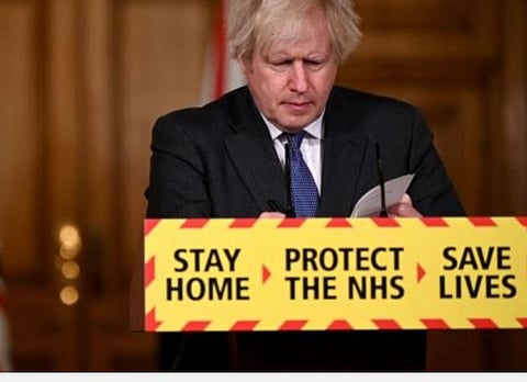 பிரிட்டன் பிரதமர் போரிஸ் ஜான்ஸன்: படம் உதவி | ட்விட்டர்.