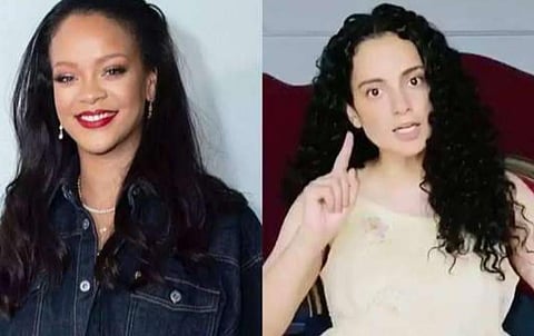 ‘முட்டாளே! அவர்கள் விவசாயிகளே அல்ல.. தீவிரவாதிகள்’ - பாடகி ரிஹானாவை சாடிய கங்கனா