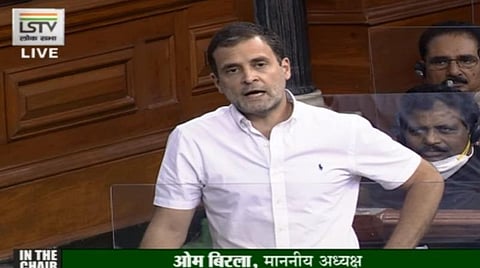 நாம் இருவர் நமக்கு இருவர்; இந்தியாவை 4 பேர் தான் வழி நடத்துகின்றனர்: மக்களவையில் ராகுல் காந்தி கடும் சாடல்