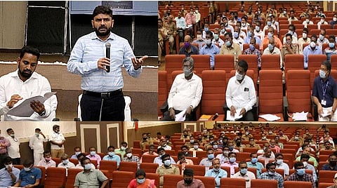 ஆலோசனை நடத்திய மாவட்ட தேர்தல் அலுவலர் பிரகாஷ்.