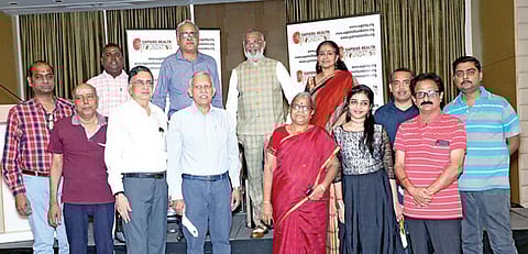 சாபியன்ஸ் ஹெல்த் ஃபவுண்டேஷன் சார்பில் நடைபெற்ற உலக சிறுநீரக நாள் விழாவில் பங்கேற்றவர்கள்.