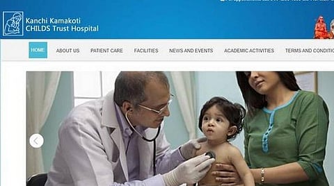 உலகின் சிறந்த மருத்துவமனைகளில் காஞ்சி காமகோடி குழந்தைகள் மருத்துவமனை தேர்வு