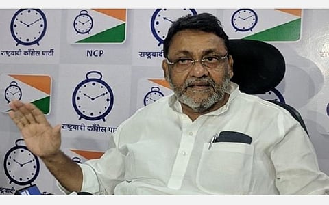 தேசியவாத காங்கிரஸ் கட்சியின் செய்தித் தொடர்பாளர் நவாப் மாலிக்: கோப்புப் படம்.