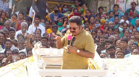 பணத்திற்காக வாக்களிக்கும் கலாச்சாரத்தை ஒழித்துக்கட்டுங்கள்; ஆட்சியை நல்லவர்களிடம் கொடுங்கள்: போடியில் டிடிவி.தினகரன் பிரச்சாரம்