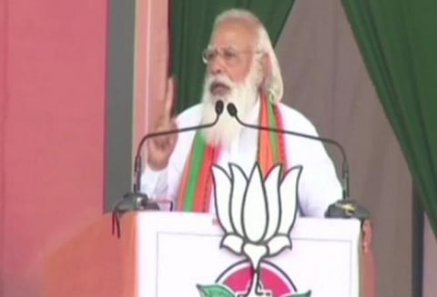 பிரச்சாரத்தில் மோடி பேச்சு.