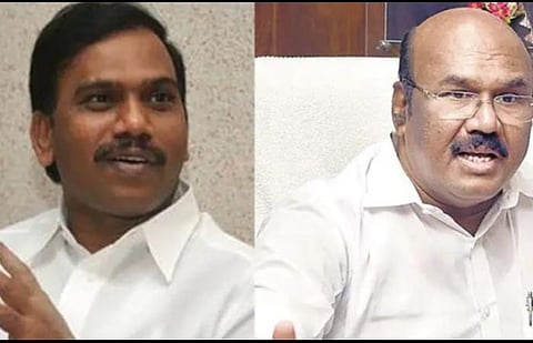 ஆ.ராசா - அமைச்சர் ஜெயக்குமார்: கோப்புப்படம்