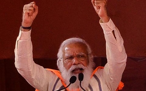 எங்கள் கவனம் நாட்டின் மீதுள்ளது; எதிர்கட்சிகளின் கவனம் வாரிசுகளின் மீதுள்ளது; கன்னியாகுமரி பிரச்சார கூட்டத்தில் பிரதமர் மோடி பேச்சு