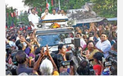 திருச்சிக்கான திட்டங்களை உரிமையுடன் கேட்டுப் பெற மாவட்டத்திலுள்ள 9 தொகுதிகளிலும் திமுக வெற்றி பெற வேண்டும்: இறுதிக்கட்ட பிரச்சாரத்தில் கே.என்.நேரு வேண்டுகோள்