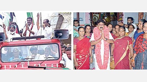 அம்பத்தூர் தொகுதியில் திமுக சார்பில் போட்டியிடும் ஜோசப் சாமுவேல், அதிமுக வேட்பாளர் அலெக்சாண்டர் ஆகியோர் தீவிர வாக்கு சேகரிப்பில் ஈடுபட்டனர்.