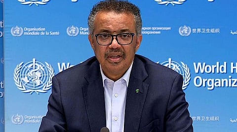 உலக சுகாதார அமைப்பின் தலைவர் டெட்ராஸ் அதானம் கேப்ரியாசிஸ்: கோப்புப்படம்