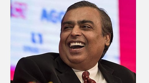 ரிலையன்ஸ் இன்டஸ்ட்ரீஸ் குழுமத்தின் தலைவர் முகேஷ் அம்பானி : கோப்புப்படம்