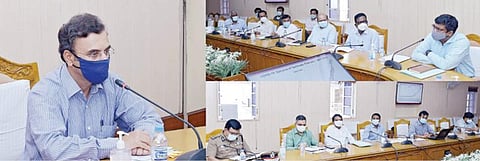 தமிழகத்தில் கரோனா பரவல் தடுப்பு நடவடிக்கை குறித்த ஆலோசனைக் கூட்டம் தலைமைச் செயலர் ராஜீவ் ரஞ்சன் தலைமையில் நேற்று நடந்தது. இதில் அரசுத் துறை செயலர்கள், டிஜிபி திரிபாதி உள்ளிட்டோர் பங்கேற்றனர்.