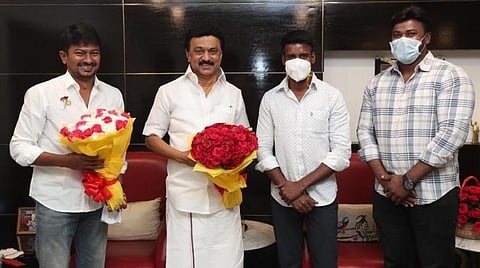 மு.க.ஸ்டாலினுக்கு நேரில் வாழ்த்து சொன்ன சூரி