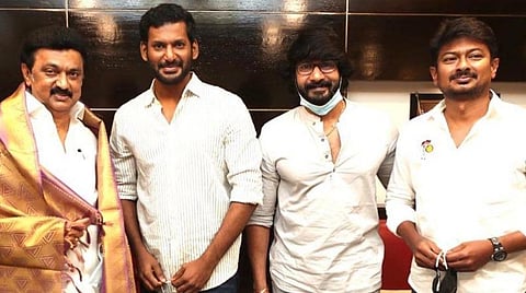 முதல்வர் மு.க ஸ்டாலினை நேரில் சந்தித்து வாழ்த்திய நடிகர் விஷால்