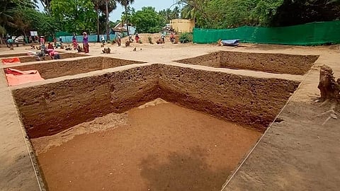 தூத்துக்குடி மாவட்டம் கொற்கையில் நடைபெற்ற அகழாய்வு பணிகள் கரோனா ஊரடங்கு காரணமாக தற்காலிகமாக நிறுத்தப்பட்டுள்ளது.