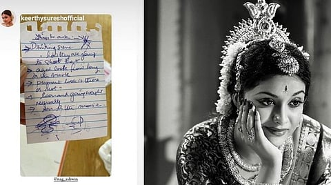 மது அருந்தும் காட்சிகளை எப்படி எடுப்பீர்கள்?- 'மகாநடி' இயக்குநரிடம் கேள்வி கேட்ட கீர்த்தி சுரேஷ்