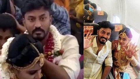 கரோனா ஊரடங்கில் விமானத்தை வாடகைக்கு எடுத்து நடுவானில் திருமணம்: ஸ்பெஸ்ஜெட் ஊழியர்கள் தற்காலிக பணி நீக்கம்