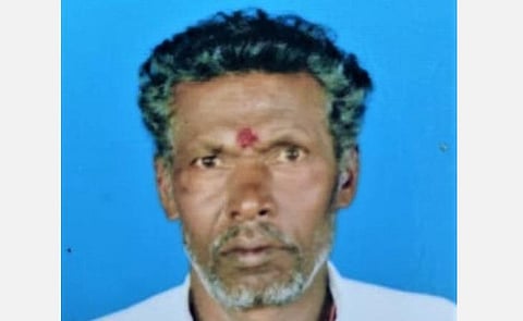 காட்டு யானை தாக்கியதில் உயிரிழந்த இரவுக் காவலர் மாணிக்கம்.