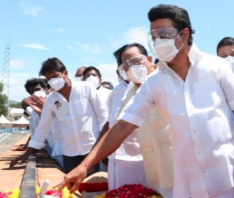 மேட்டூர் அணையை திறந்துவைத்த முதல்வர் ஸ்டாலின்.