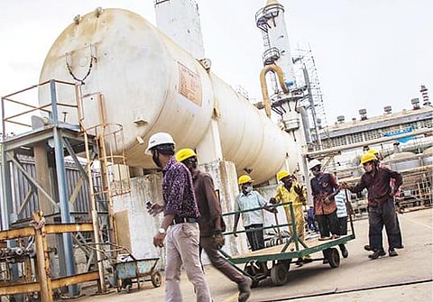 தூத்துக்குடி ஸ்டெர்லைட் ஆலை வளாகத்தில் உள்ள ஆக்சிஜன் உற்பத்தி நிலையம்.