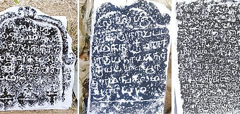 புதுக்கோட்டை மாவட்டம் திருமயம் வட்டம் தேவர்மலை, மேலப்பனையூர் மற்றும் செவலூரில் கண்டெடுக்கப்பட்ட கல்வெட்டுகள்.