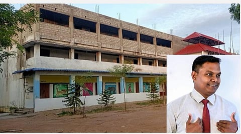 குருகுலம் தனியார் பள்ளி | உள்படம்: தாளாளர் சிவனேசன்