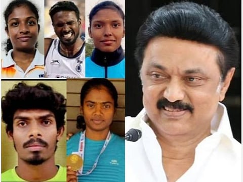 ஒலிம்பிக் போட்டிக்குத் தேர்வு செய்யப்பட்டுள்ள 5 வீரர்-வீராங்கனைகளுக்கு ரூ.5 லட்சம் ஊக்கத்தொகை: முதல்வர் ஸ்டாலின் அறிவிப்பு