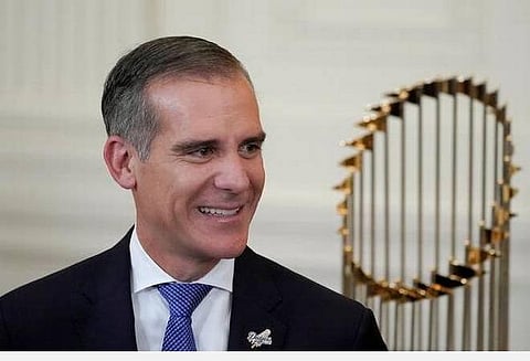 இந்தியாவுக்கான தூதராக நியமிக்கப்பட்டுள்ள லாஸ் ஏஞ்செல்ஸ் நகர மேயர் எரிக் கார்சிட்டி : ப டம் உதவி ட்விட்டர்