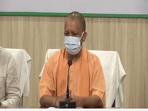 உத்தரப்பிரதேச முதல்வர் யோகி ஆதித்யநாத் பேட்டி அளித்த காட்சி | படம் ஏஎன்ஐ