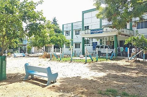 சிதம்பரம் சார்- ஆட்சியர் அலுவலகத்தில் உள்ள பசுமை பூங்கா.