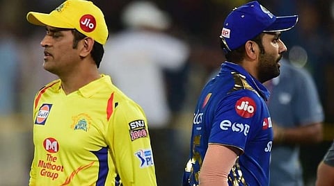 சிஎஸ்கே கேப்டன் தோனி, மும்பை இந்தியன்ஸ் கேப்டன் ரோஹித் சர்மா | கோப்புப்படம்