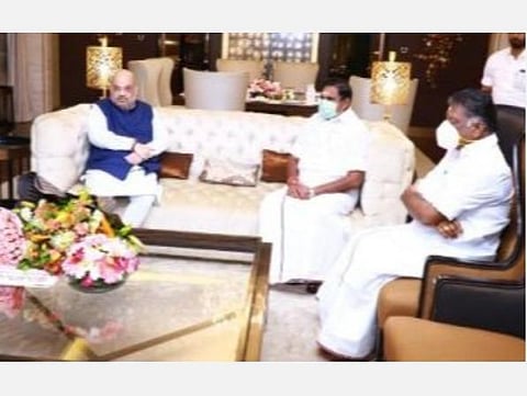 உள்துறை அமைச்சர் அமித் ஷாவுடன் ஓபிஎஸ்-இபிஎஸ் இன்று சந்திப்பு