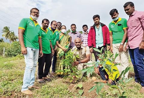 தென்காசி மியாவாகி அடர்வனத்தில் அப்துல் கலாம் நினைவு தினத்தை முன்னிட்டு மரக்கன்றுகள் நடப்பட்டன.