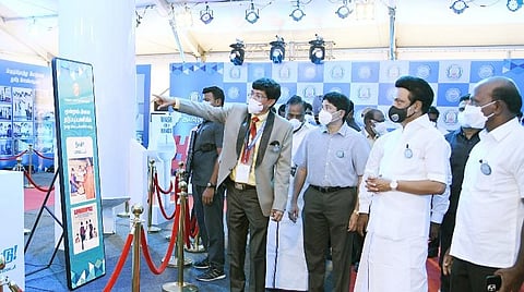 கரோனா விழிப்புணர்வுப் தொடர் பிரச்சாரத்தைத் தொடங்கி வைத்தார் முதல்வர் ஸ்டாலின்.