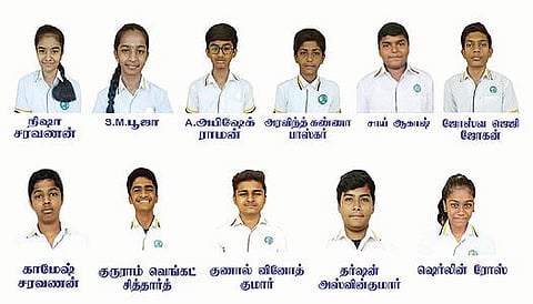 ஐ.ஜி.சி.எஸ்.இ தேர்வில் சிறப்பிடம் பிடித்த ஜி.கே உலகப்பள்ளி மாணவர்கள்.