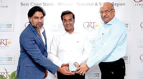 பிளாட்டினம் சீசன் ஆஃப் ஹோப் போட்டியில் தேசிய, தென் மண்டல அளவிலான விருதுகளை ஜிஆர்டி ஜுவல்லர்ஸ் 4-வது முறையாக வென்றுள்ளது.