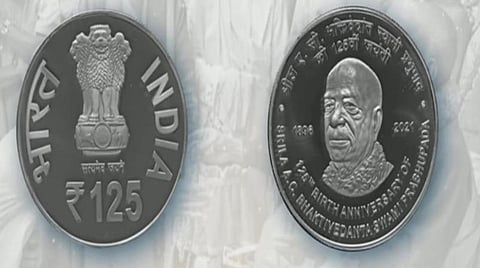 ‘இஸ்கான்’ நிறுவனர் சுவாமி பிரபுபாதா பிறந்த தினம்; ரூ.125 நாணயத்தை வெளியிட்டார் பிரதமர் மோடி