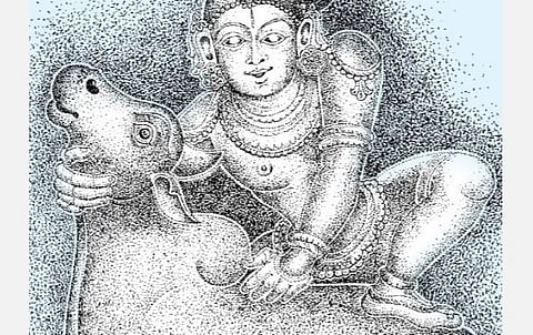 சித்திரப் பேச்சு: வத்சாசுரனை வதம் புரியும் கண்ணன்