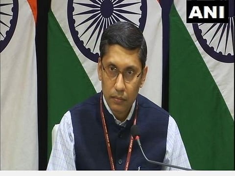 மத்திய வெளியுறவுத்துறை அமைச்சகத்தின் செய்தித்தொடர்பாளர் ஆரிந்தம் பக்சி | படம் ஏஎன்ஐ