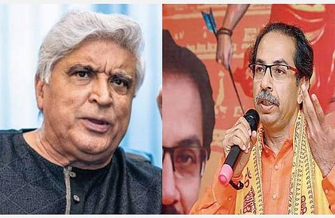 பாடலாசிரியர் ஜாவித் அக்தர், சிவசேனா தலைவர் உத்தவ் தாக்கரே  | கோப்புப்படம்