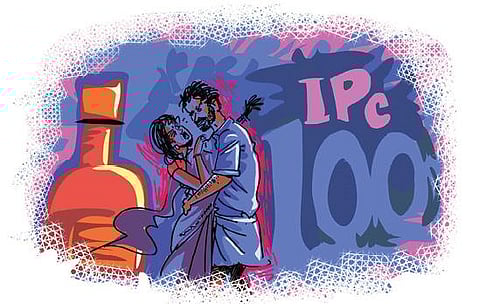 பண்பாட்டை பாழ்படுத்தும் மது போதை  -  தற்காப்புக் கொலைகளில் பெண்களுக்கு கைகொடுக்கும் ஐபிசி 100  :