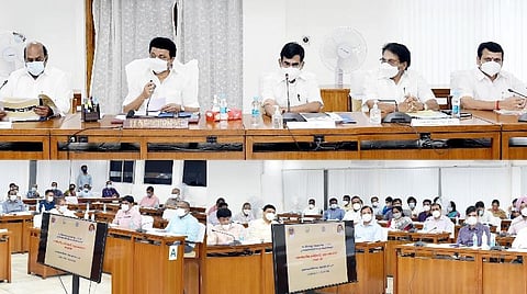 முதல்வர் ஸ்டாலின் தலைமையில் ஆலோசனைக் கூட்டம்.