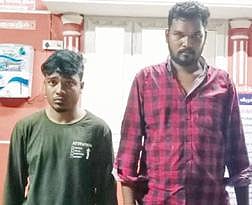 கைது செய்யப்பட்ட திலீப், அஜீல் குமார் .