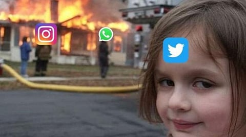 ஃபேஸ்புக், வாட்ஸ் அப் சேவை பாதிப்பு: மீம்களைப் பரப்பிய ட்விட்டர்வாசிகள்