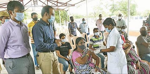 ஐந்தாவது கட்டமாக நடைபெற்ற சிறப்பு முகாமில் -  கோவையில் 1.60 லட்சம் பேருக்கு தடுப்பூசி  :