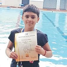 தேசிய நீச்சல் போட்டிக்கு : தகுதி பெற்ற கோவை சிறுமி :