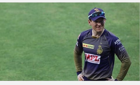 கொல்கத்தா நைட் ரைடர்ஸ் கேப்டன் மோர்கன்| படம் உதவி ட்விட்டர்