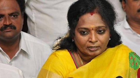 100 கோடி தடுப்பூசிகள் செலுத்தி சாதனை : புதுவை ஆளுநர் தமிழிசை வாழ்த்து